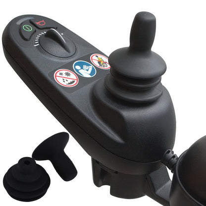 Sliverdew Electric Wheelchair Joystick Controller Knob - 4 Pcs Black Mobility Aid Joystick Button Cap for Powerchair Parts