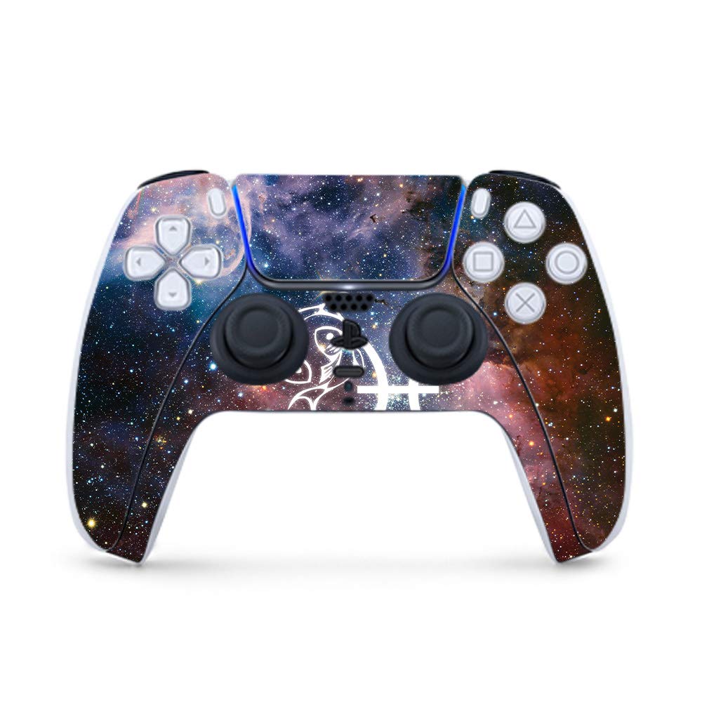 MightySkins Gaming Skin for PS5 / Playstation 5 Controller - Pisces | Protective Viny wrap | Easy to Apply and Change Style | Made in The USA