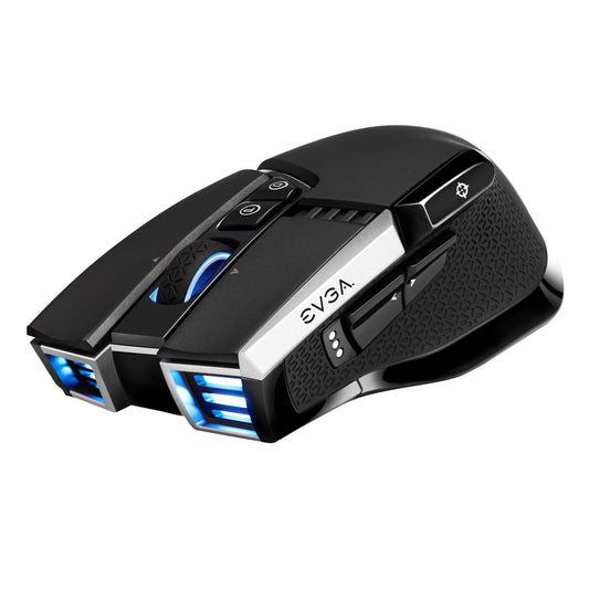 EVGA X20 Wireless Gaming Mouse - 16,000 DPI, 10 Buttons, Ergonomic, Black, Customizable