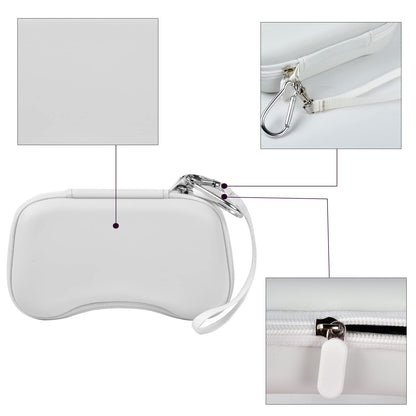 casmilee Case for Backbone One Controller - Portable Travel Holder, Extra Mesh Pocket, White