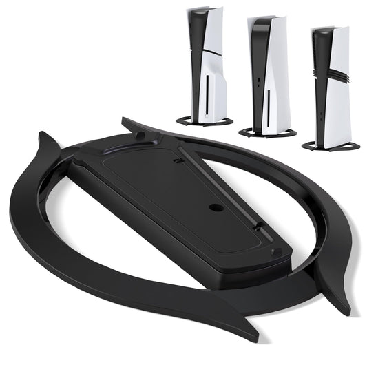 PlayVital Vertical Stand for ps5/Slim/Pro/Standard Console Disc & Digital, Space-Saving Holder Base Accessories for ps5/Pro/Slim