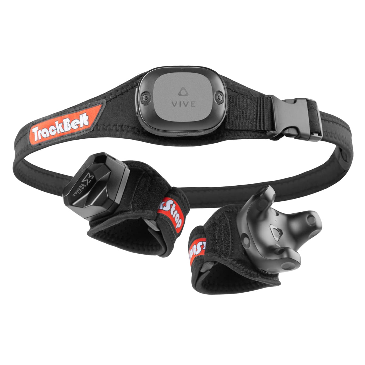 Rebuff Reality Trackstraps for Vive Tracker 3.0  2.0  Vive UltimateTracker  Tundra Tracker - Empower Full Body Tracking in VR Chat  Dance Dash  and Other FBT Apps (Tracker Sold Separately)  Black
