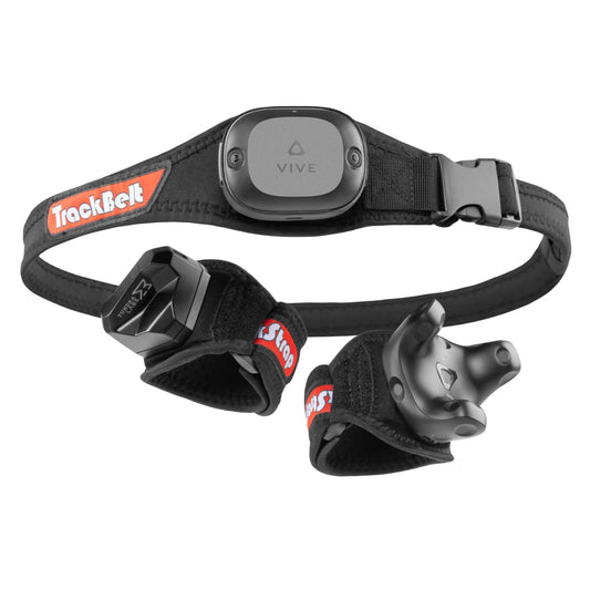 Rebuff Reality Trackstraps for Vive Tracker 3.0  2.0  Vive UltimateTracker  Tundra Tracker - Empower Full Body Tracking in VR Chat  Dance Dash  and Other FBT Apps (Tracker Sold Separately)  Black