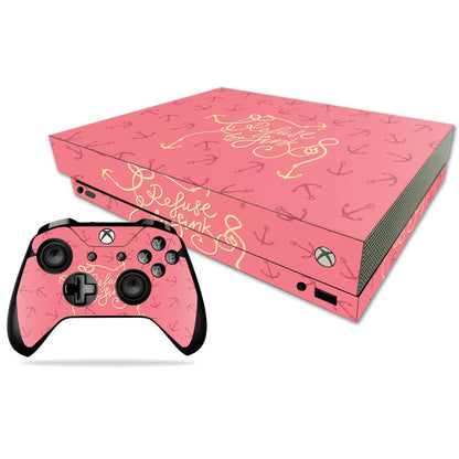 MIGHTY SKINS Xbox One X Skin - Refuse to Sink - Protective Vinyl Decal Wrap, Easy to Apply, Made in USA, Model: MIXBONXCMB-Refuse To Sink