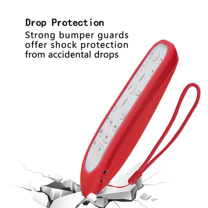 CHUNGHOP PS5 Protective Silicone Case for Media Remote - Shockproof, Washable, Red