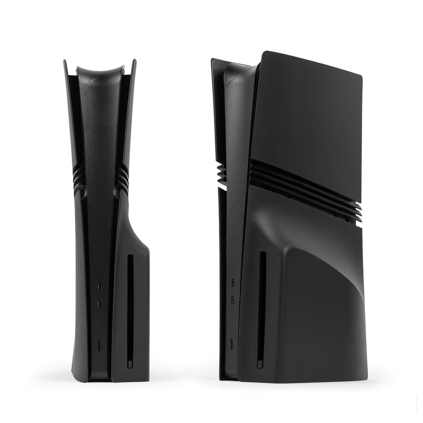 Glistco Black Plates Replacement Shell Compatible with PS5 Pro - Cover Plates for PS5 Pro Digital Edition (Matte Black)