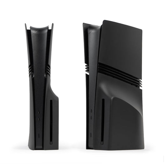 Glistco Black Plates Replacement Shell Compatible with PS5 Pro - Cover Plates for PS5 Pro Digital Edition (Matte Black)