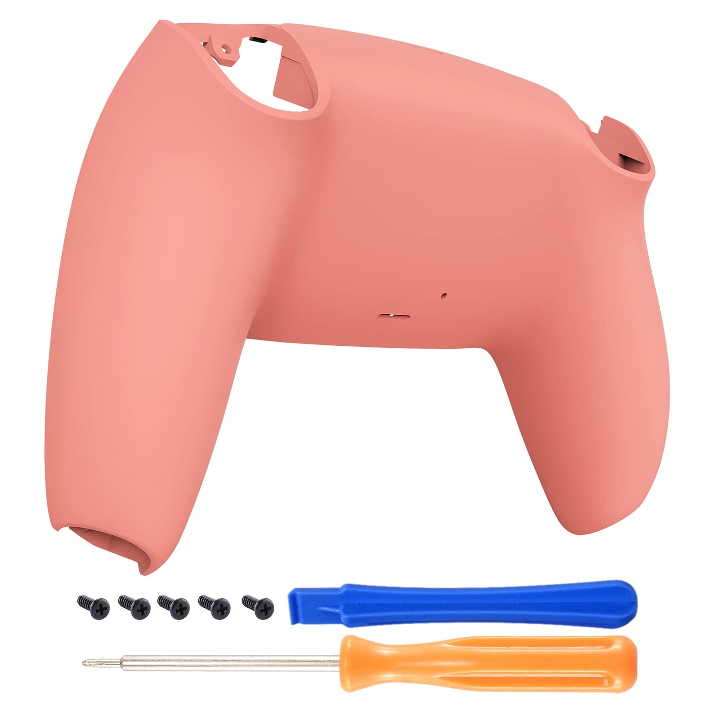 eXtremeRate Coral Soft Touch Grip Back Plate for PS5 Controller - Model DPFP3026