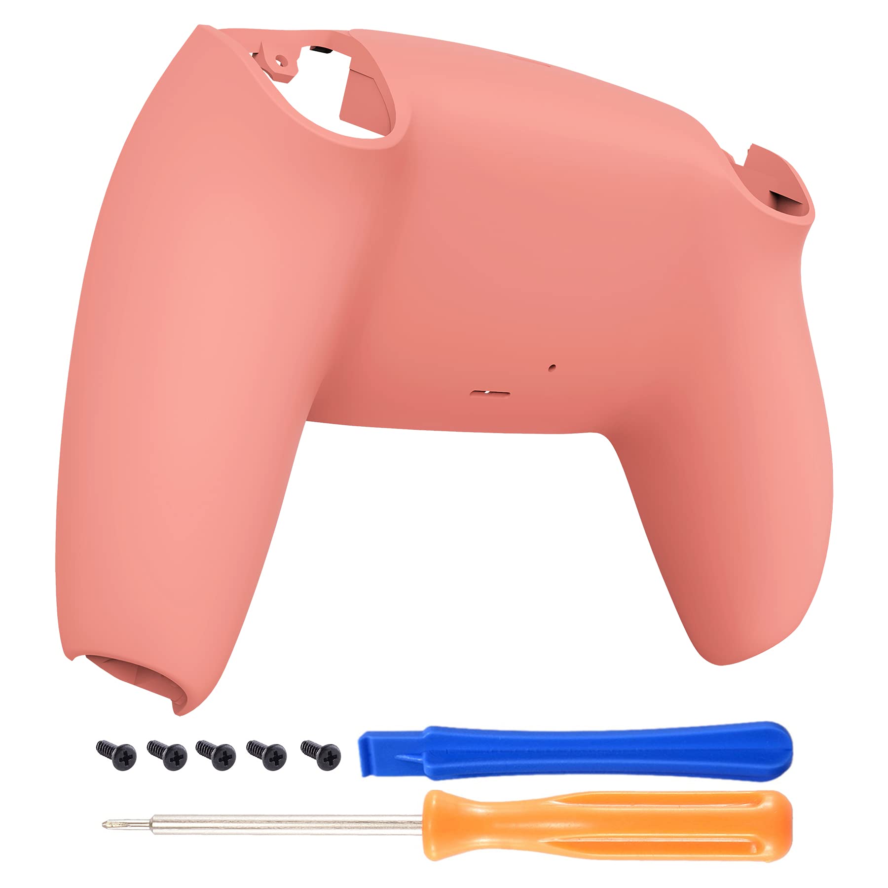 eXtremeRate Coral Soft Touch Grip Back Plate for PS5 Controller - Model DPFP3026