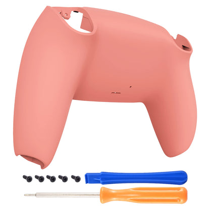 eXtremeRate Coral Soft Touch Grip Back Plate for PS5 Controller - Model DPFP3026