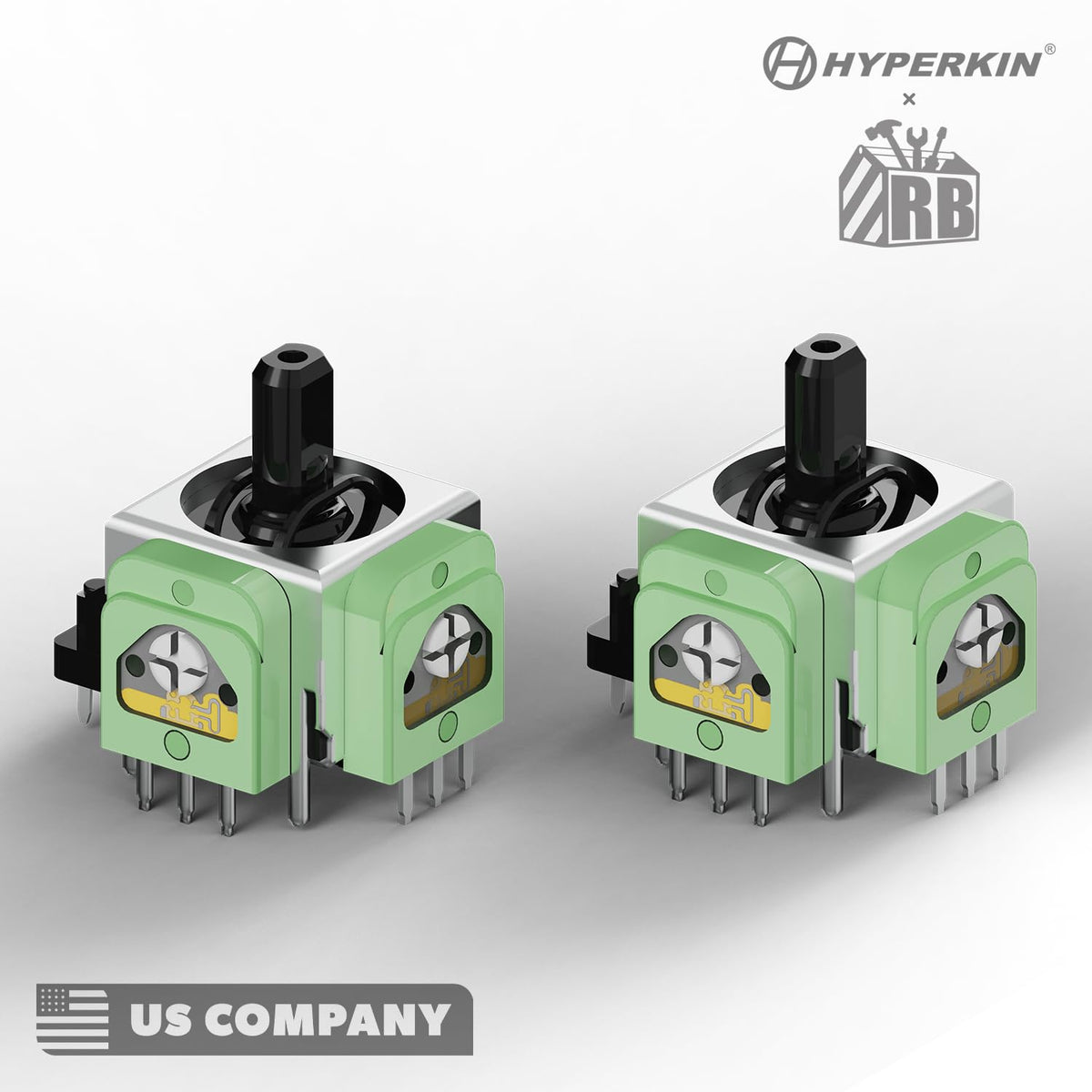 PS5 Hall Effect Joystick Replacement (2-Pack) - No Drift Thumbstick Sensor Module for Sony PlayStation 5 DualSense Controller  Repair Parts for P5 Controllers Hyperkin