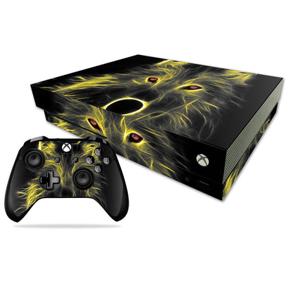 MIGHTY SKINS Xbox One X Skin - Neon Wolf Vinyl Decal Wrap, Durable & Protective Cover, Easy to Apply, Made in USA