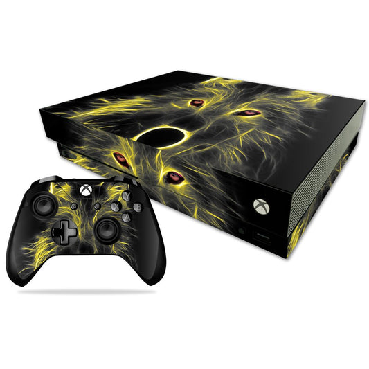MIGHTY SKINS Xbox One X Skin - Neon Wolf Vinyl Decal Wrap, Durable & Protective Cover, Easy to Apply, Made in USA
