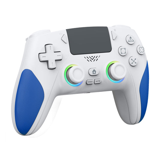 IWGAME RGB Wireless Controller for PS-5/PC  Hall Effect Joysticks & Triggers Gamepad with Programmable/Remap/Turbo Functions  3.5MM Audio Jack  6-Axis Motion Control Dual Vibration(Blue)