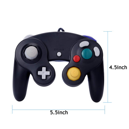 ONE250 Classic Shock Wired Controller 2 Pack for Wii GameCube, Black & Purple, Model 2500174