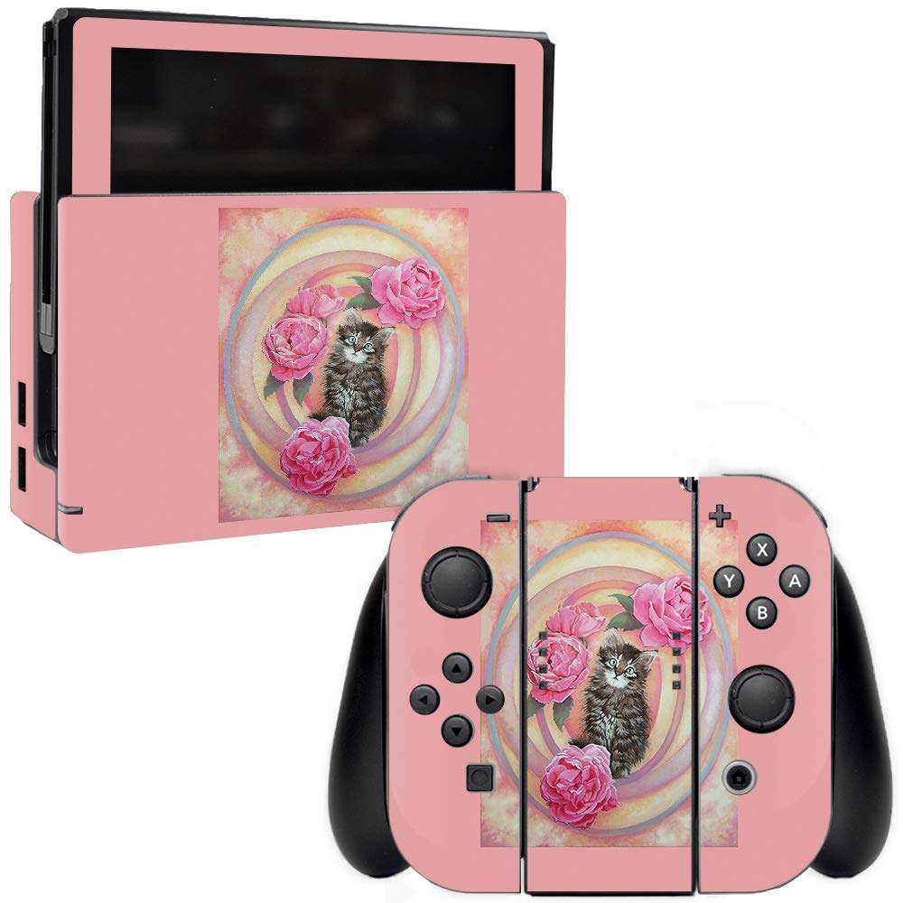 MIGHTY SKINS Nintendo Switch Skin - Protective Vinyl Decal Cover, Easy Apply/Remove, Model NISWI-Innocence, Color: Innocence