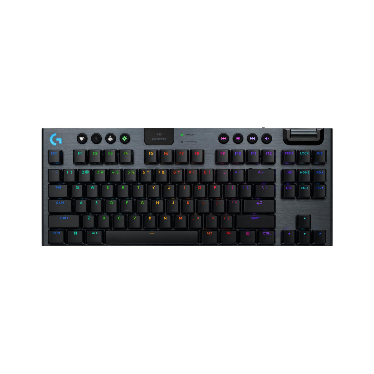 Logitech G915 X Lightspeed TKL Low-Profile Wireless Gaming Keyboard  Double-Shot PBT Keycaps  Fully Programmable Keys  RGB Backlighting  Sleek Aluminum Finishing  GL Brown Tactile - PC/Mac