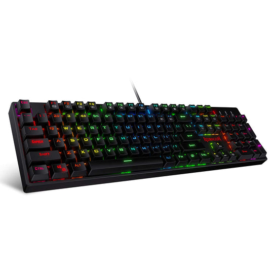 Redragon K582 RGB Mechanical Gaming Keyboard, 104 Keys, Linear Red Switch, 16.8M RGB Backlight, Black