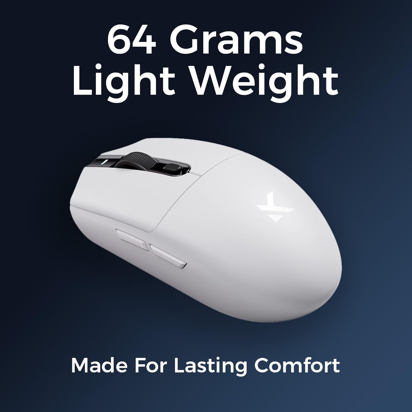 MCHOSE G3 Wireless Gaming Mouse - 12K DPI, Tri-Mode Connection, Black, 64g, 130 Hours Battery Life