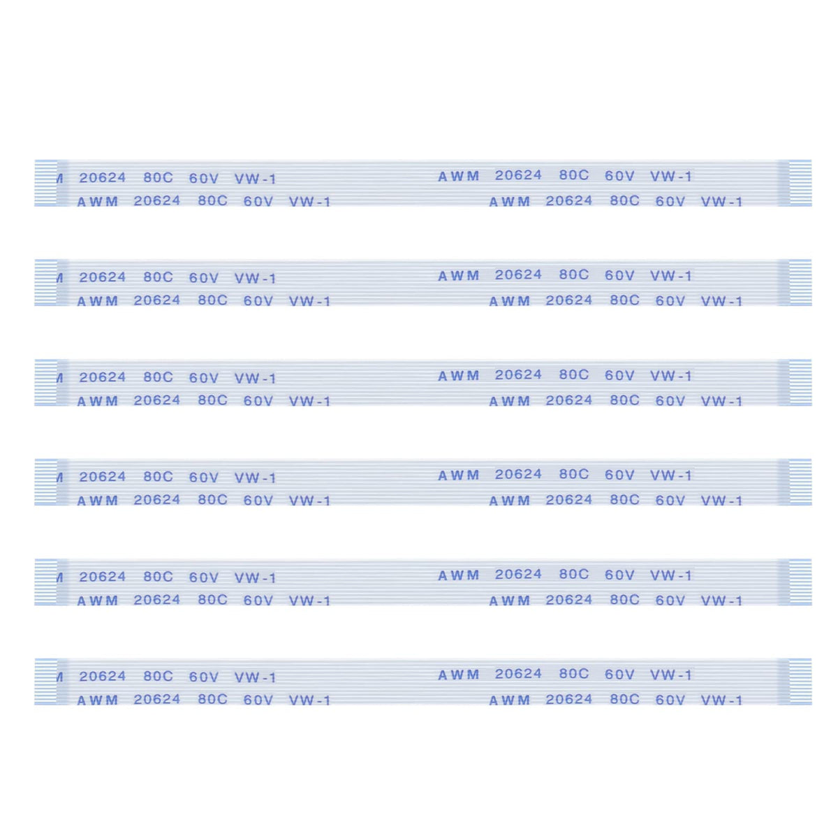 The Lord of the Tools 6PCS 12 Pin Flex Ribbon Cable 10cm Compatible with PS4 JDS-011 / JDS-030 / JDS-040 / JDS-050 / JDS-055 Controller Replacement Power Button Flex Cable