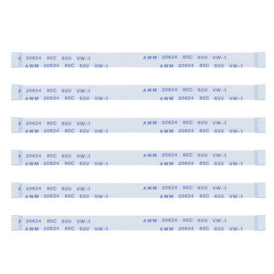 The Lord of the Tools 6PCS 12 Pin Flex Ribbon Cable 10cm Compatible with PS4 JDS-011 / JDS-030 / JDS-040 / JDS-050 / JDS-055 Controller Replacement Power Button Flex Cable
