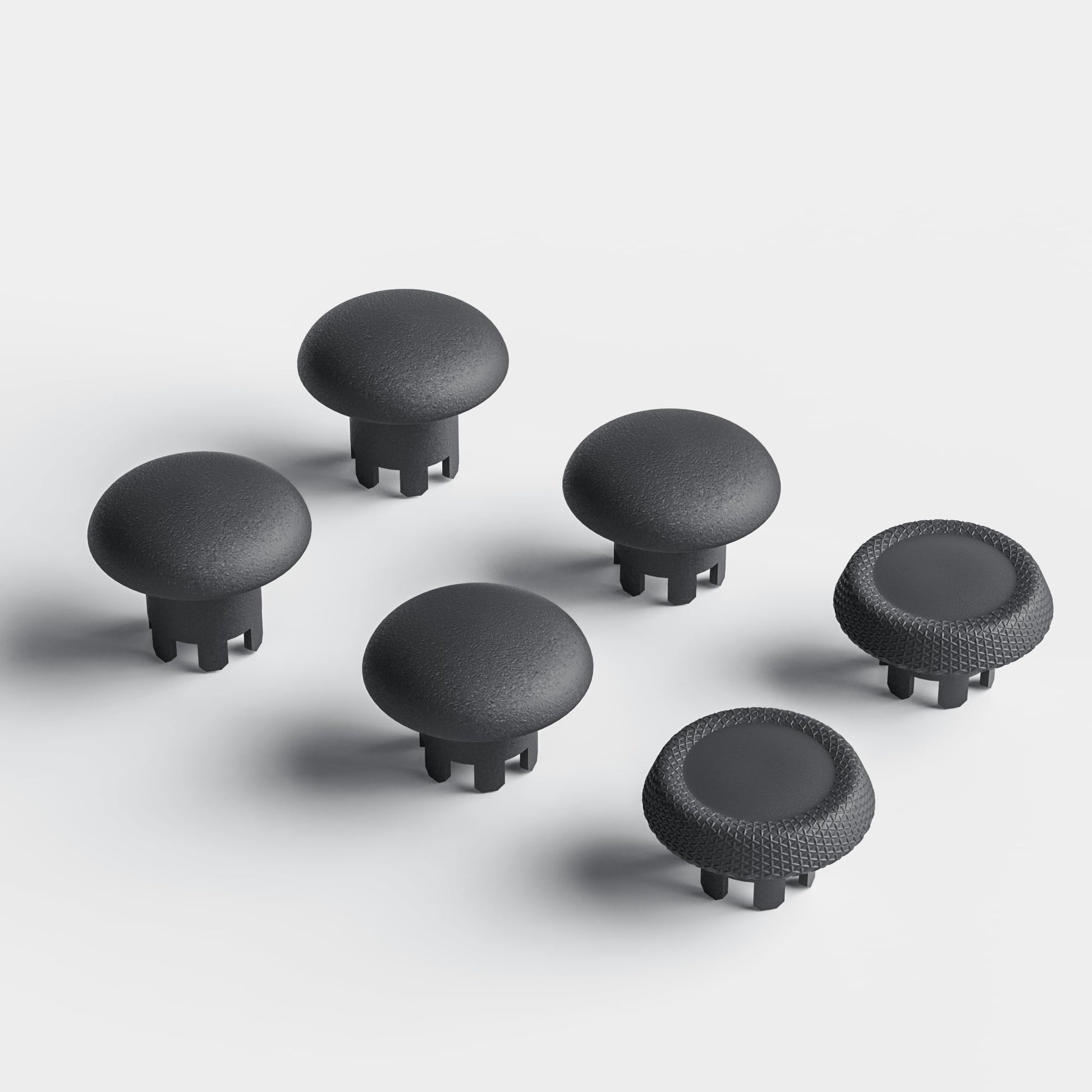 Performance Thumbstick Caps Replacement Kit for PS5 DualSense Edge Controller  Thumb Stick Grips Accessories for PlayStation 5 Pro Elite Controller (Standard Concave*2  Low Dome*2  High Dome*2  Black)
