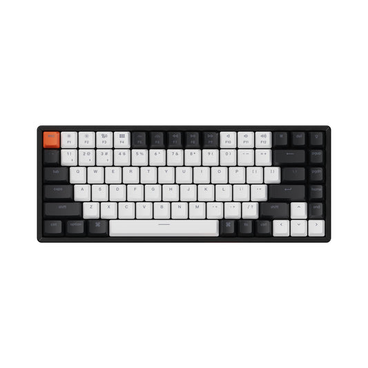 Keychron K2 75% Layout 84 Keys Hot-swappable Bluetooth Wireless/USB Wired Mechanical Keyboard Super Red Switch/Double-Shot Keyca