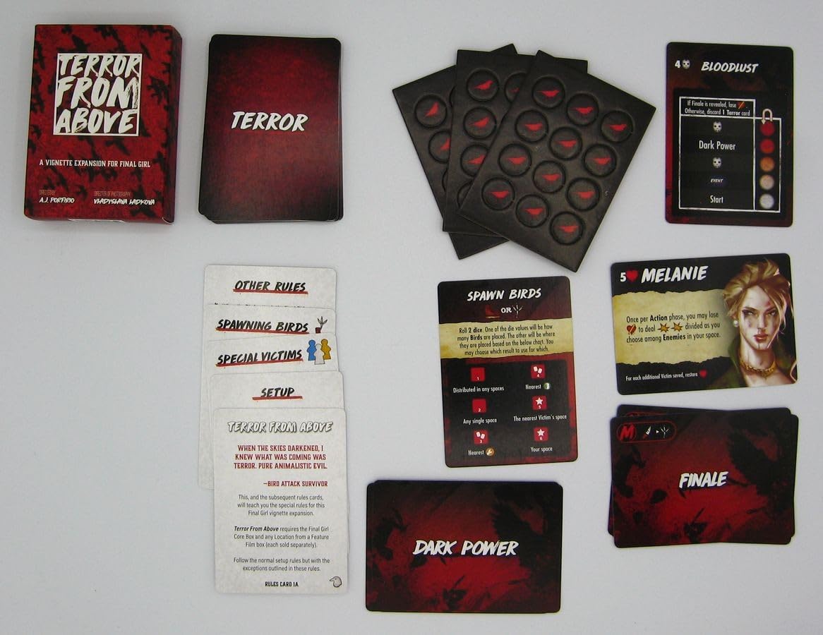 Van Ryder Games Final Girl: Terror from Above Expansion - Horror Board Game, Red, 2.8x3.7x0.8 inches, Model 223442