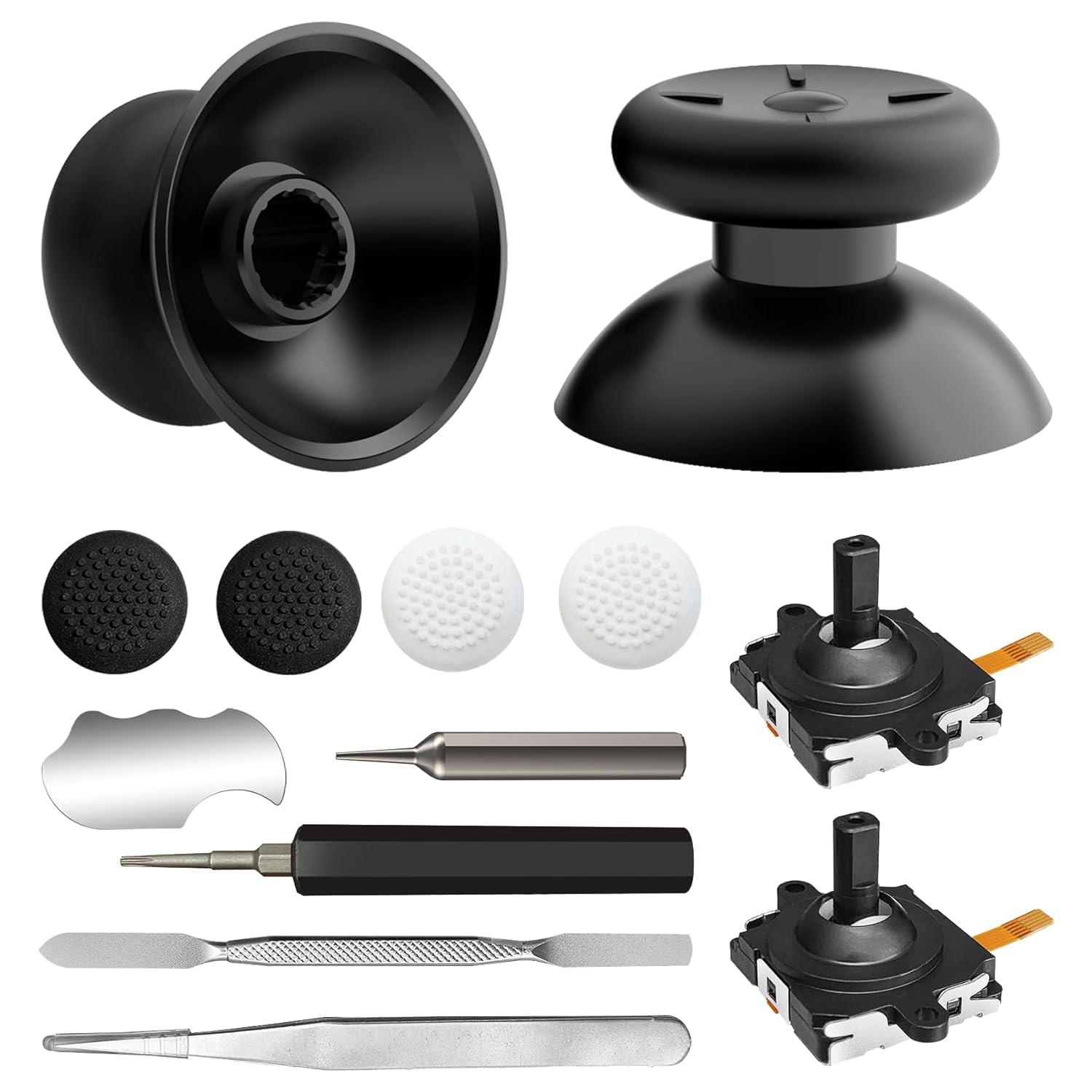 13-in-1 Replacement Kit for Meta Quest 3 Controller - Repair Kit for Oculus Quest 3 Controller  Quest 3 Accessories Featuring Joysticks  Thumbsticks  Screwdriver  Tweezer  and Pry Tool