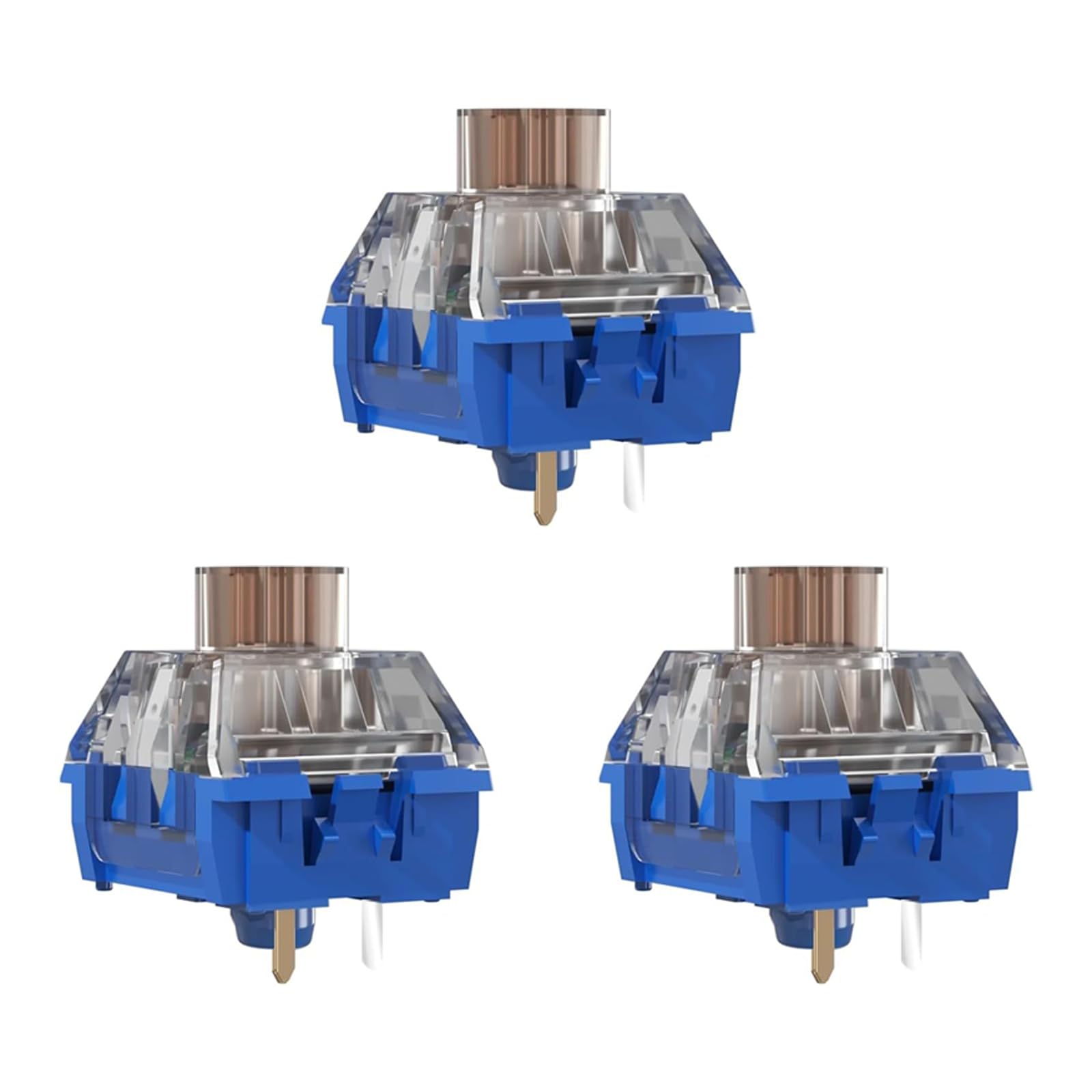 Zjmehty Silent Tactile Switches Kailh Box Deep-Sea Silent Whale Switches for Mechanical Keyboard 3-Pin 45gf Tactile/Dustproof/Long Life Switches(Silent Whale 36Pcs)