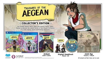 Numskull Games Treasures of the Aegean for PS4 - Adventure Game, Model 5056280435310