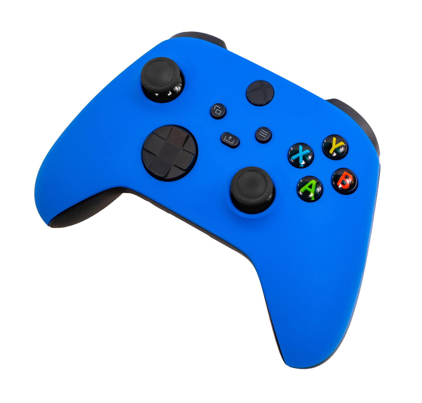 Crazy Controllerz Xbox Series X Soft Touch Controller - Cool Blue Color, Added Grip, Compatible with Xbox One, Series X, Series S