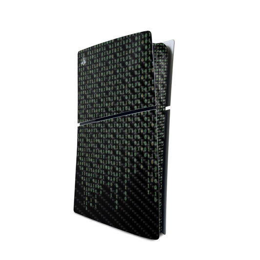MightySkins Carbon Fiber Skin for PS5 Playstation 5 Slim Digital Edition Console Only - Red Pill Protective  Durable Textured Carbon Fiber Finish Easy to Apply Made in The USA