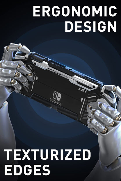 i-Blason Armorbox for Nintendo Switch OLED - Dockable, Anti-Scratch Case, Comfortable Grip, White