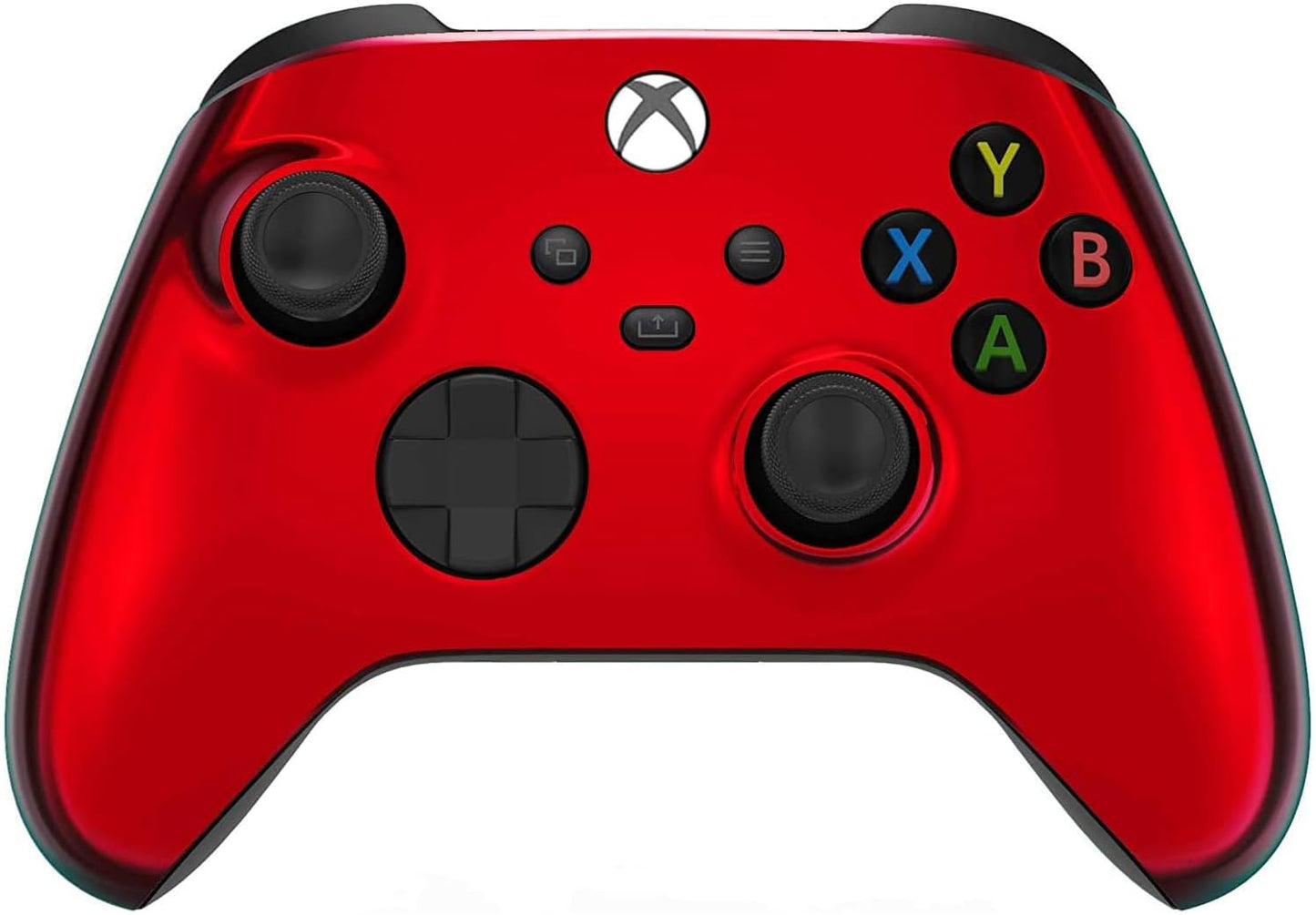 Custom Controllerzz Wireless Controller for Xbox Series X/S & One - Soft Touch Feel, X/S Red Chrome