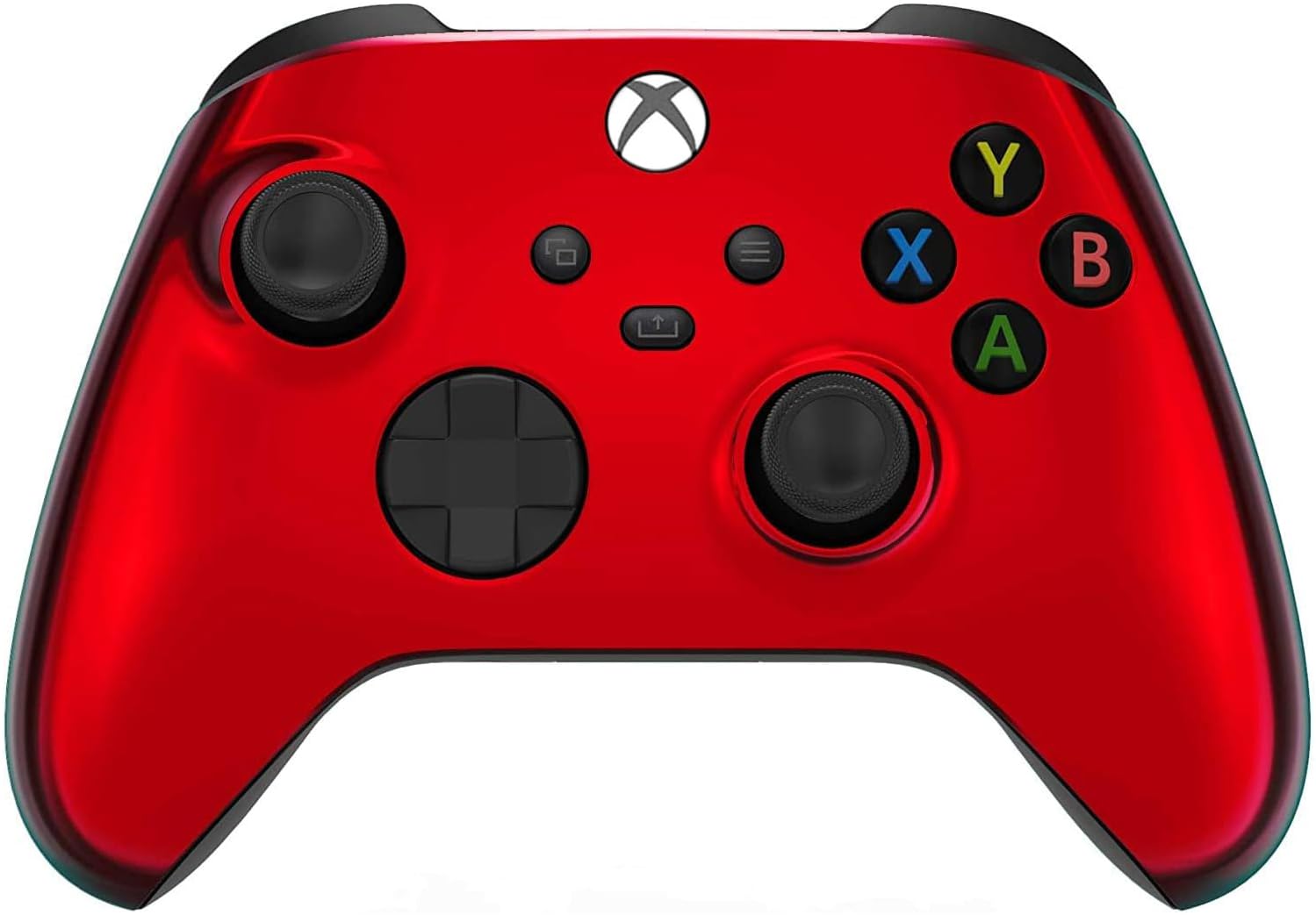 Custom Controllerzz Wireless Controller for Xbox Series X/S & One - Soft Touch Feel, X/S Red Chrome