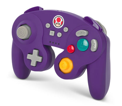 PowerA GameCube Style Wireless Controller for Nintendo Switch - Toad, Officially Licensed, Model NSGP0263-01V