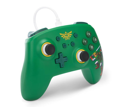 PowerA Nintendo Switch Wired Controller - Hyrule Defender, 10ft USB Cable, Officially Licensed by Nintendo, Model NSGP0199-01