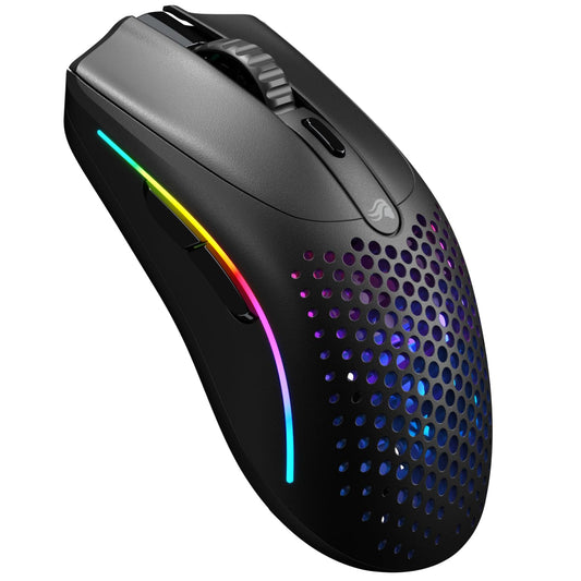 Glorious Model O 2 Mini Wireless Gaming Mouse: Superlight 57g  up to 210hr Battery  Dual Wireless 2.4GHz and Bluetooth 5.2  26K Optical Sensor  80M Clicks  6 Programmable Buttons  FPS Mouse  Black