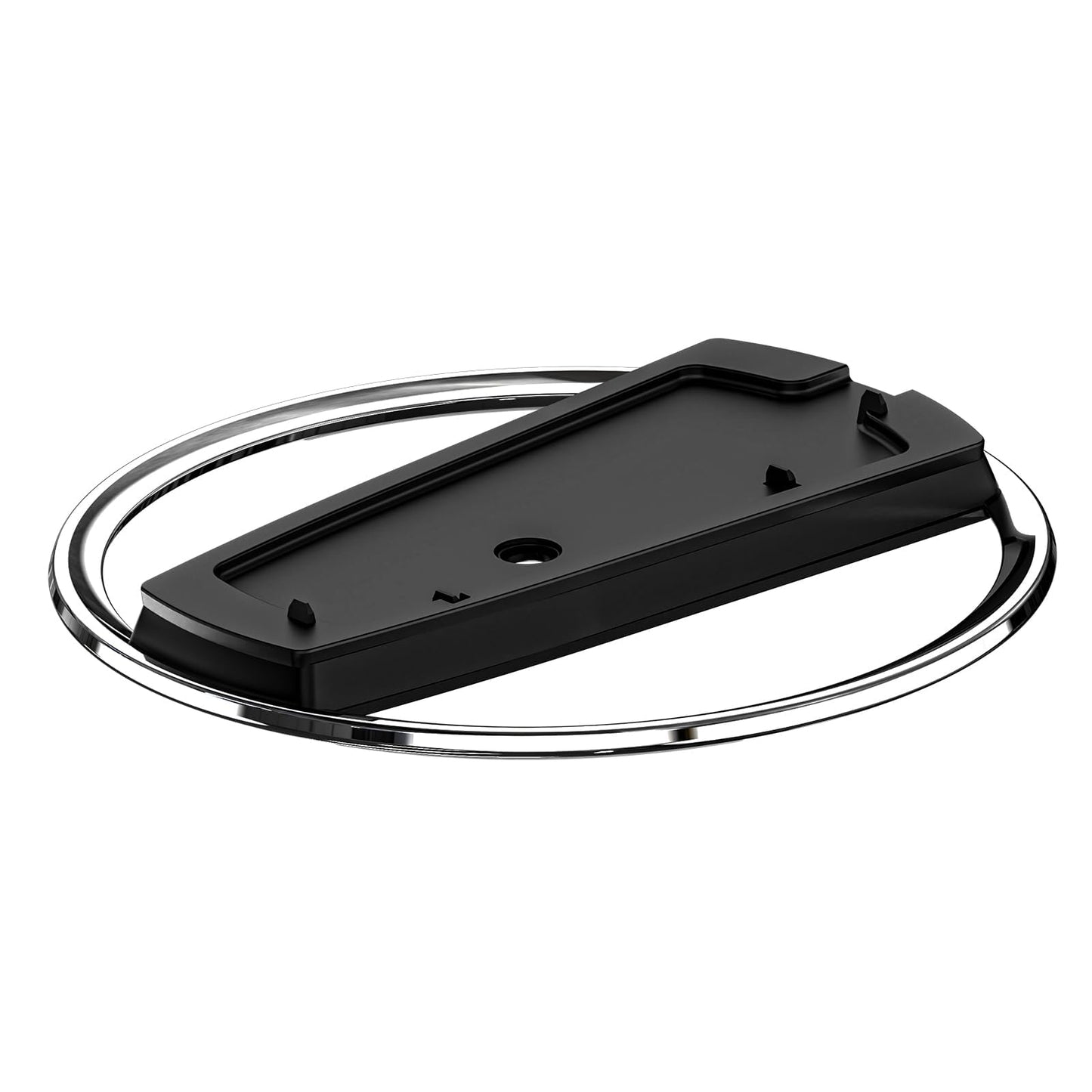 ANNSKIN PS5 Slim Vertical Stand - Non-Slip Base Mount for PS5/PS5 Slim Consoles - Silver/Black, Model W1