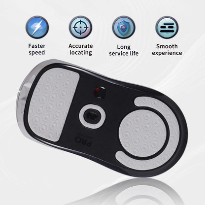 Yiodelu 2-in-1 Sweatproof Grip Tape & Skates for Logitech G Pro X Superlight - Anti-Slip Mouse Skin, White