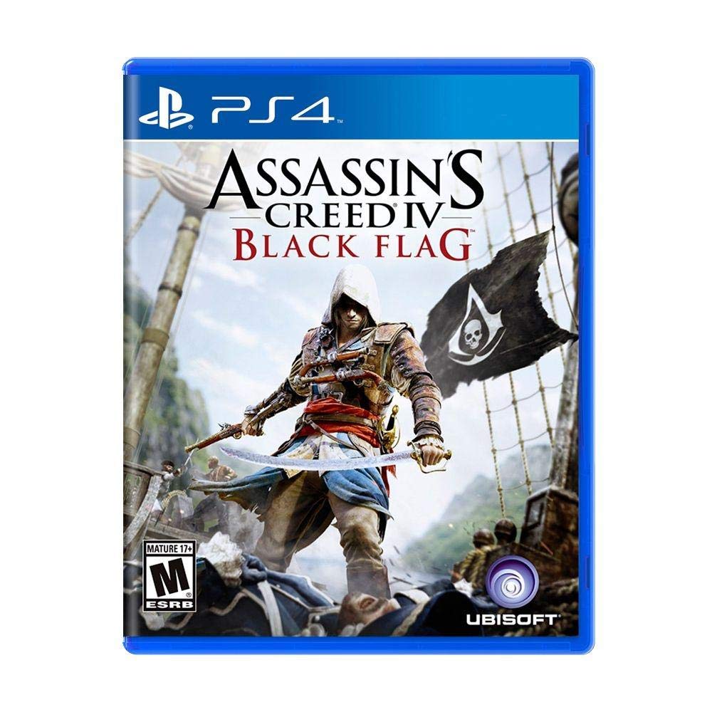 Ubisoft Assassins Creed IV Black Flag - PS4 Game, Multicolor, Model 008888358121, Plastic Material