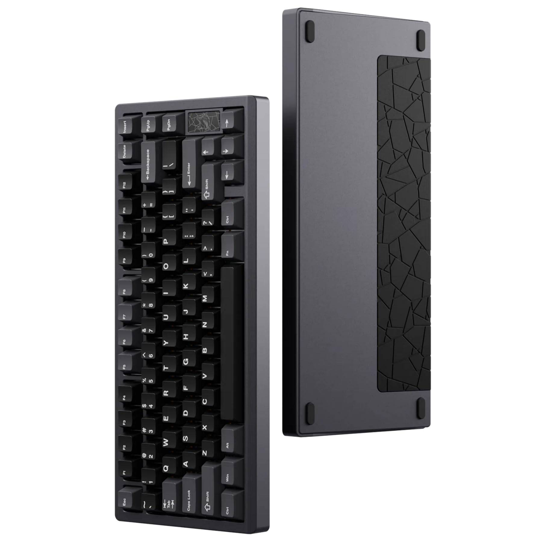 Chilkey Slice75 HE Gaming Keyboard: 75% Percent Hall Effect Magnetic Aluminum Keyboard with Gateron Jade Pro Switch  Rapid control button  8K Polling  Per-Key RGB Custom Key Board for Game Office(Gray)