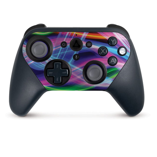 MightySkins Skin Compatible with Amazon Luna Controller - Light Waves | Protective  Durable  and Unique Vinyl Decal wrap Cover | Easy to Apply  Remove  and Change Styles | Made in The USA