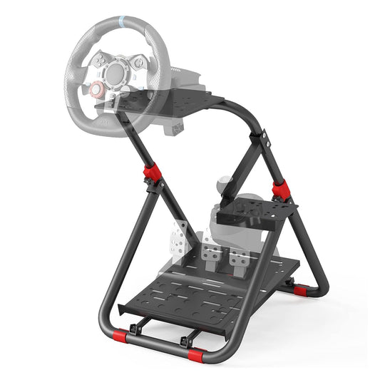 DIWANGUS Racing Wheel Stand Foldable Racing Simulator Cockpit Adjustable Steering Wheel Stand for Logitech G29 G920 G923 G27 G25 for Thrustmaster T248X T248 T300RS T150 458 TX Xbox PS4 PS5