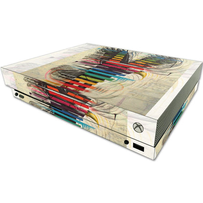 MIGHTY SKINS Vinyl Decal Skin for Microsoft One X Console - Rainbow Eagle, Durable & Easy to Apply, Model MIXBONX-Rainbow Eagle
