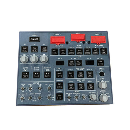 EnuoChbuild Flight Simulator 4-in-1 OVH Overhead Panel for MSFS 2020/2024 - Backlit Edition, Compatible with FENIX, FBW & ini