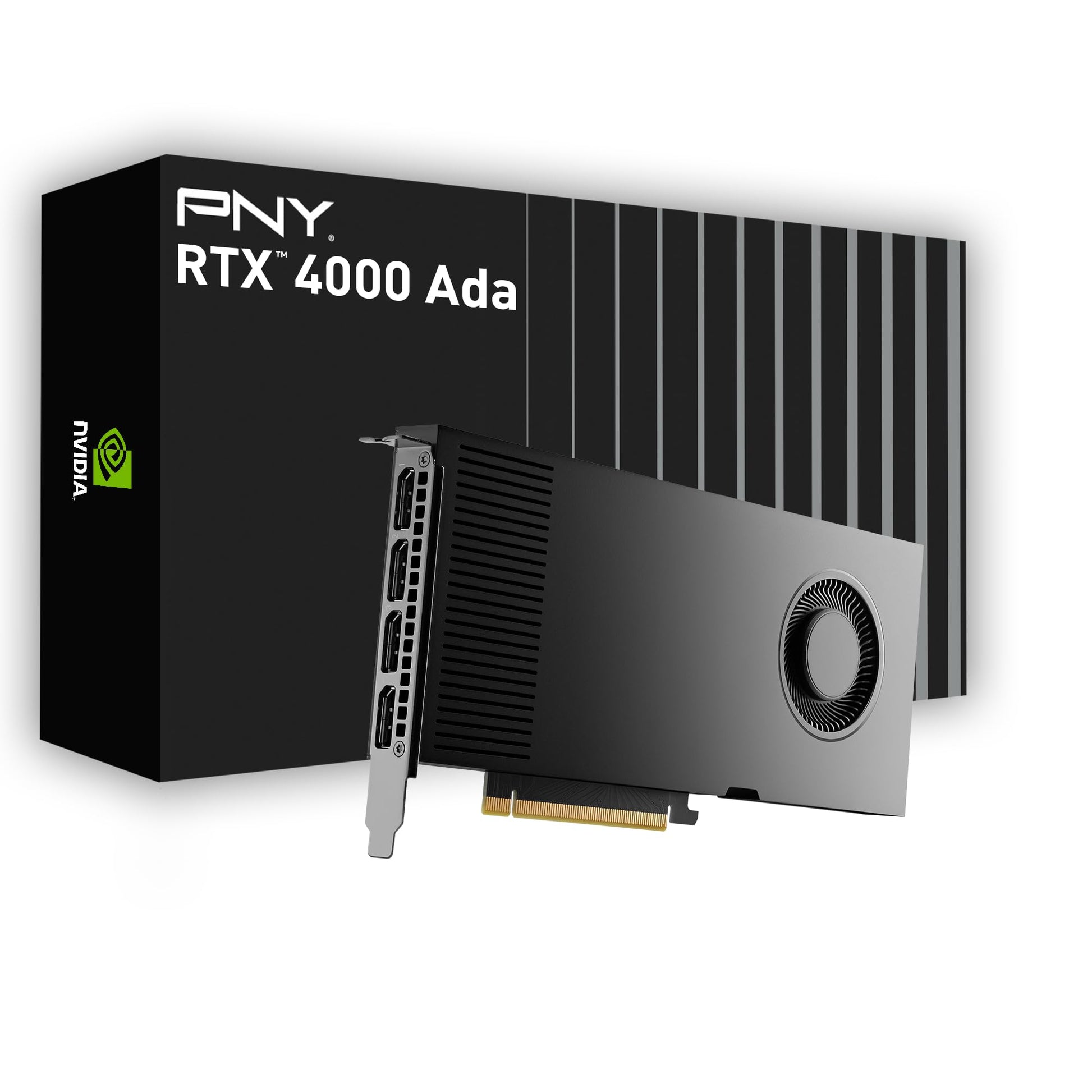 PNY RTX 4000 20GB Graphics Card - Full Retail - 4x DisplayPort - Black - Model VCNRTX4000ADA-PB