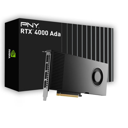 PNY RTX 4000 20GB Graphics Card - Full Retail - 4x DisplayPort - Black - Model VCNRTX4000ADA-PB