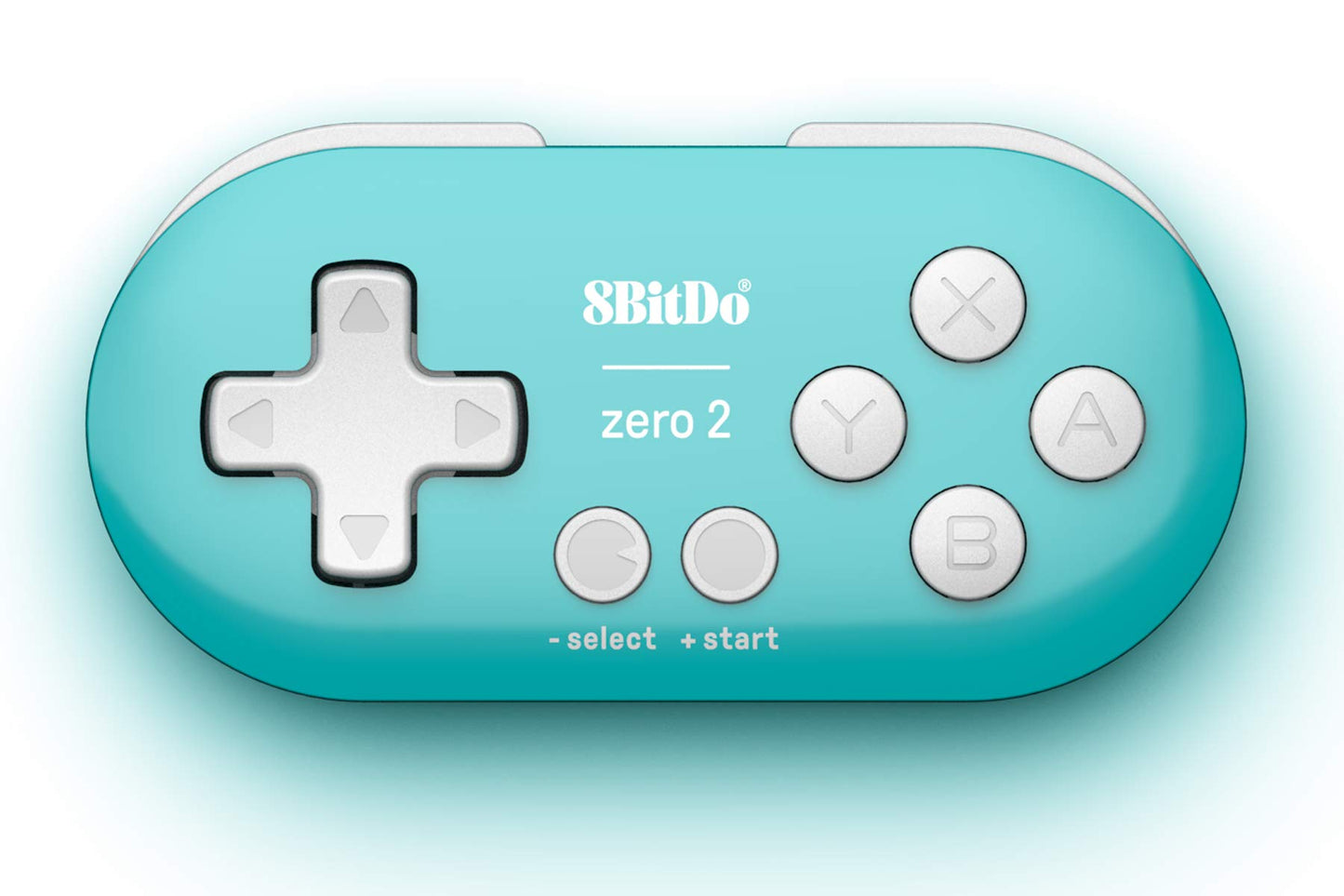 Nargos 8Bitdo Zero 2 Mini Bluetooth Controller for Nintendo Switch, Windows, Android, macOS - Turquoise Edition